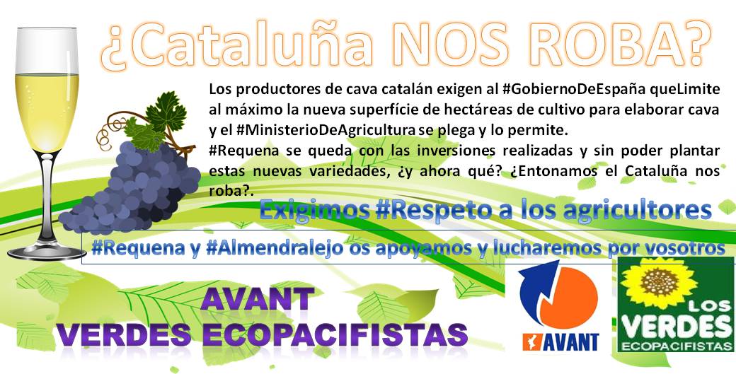 AvantValencians's tweet photo. No NOS REPRESENTA un Gobierno débil que se plega ante el chantaje
#NoSeremosMonedaDeCambio
#ValenciansDePrimera
NO lo vamos a permitir.
Lucharemos x #Requena y #Almendralejo
¿Cataluña nos roba?¿Rajoy nos utiliza?juzguen vds.
#AVANT
#DefendiendoARequena
#DefendiendoAAlmendralejo https://t.co/hyTzdBmoga