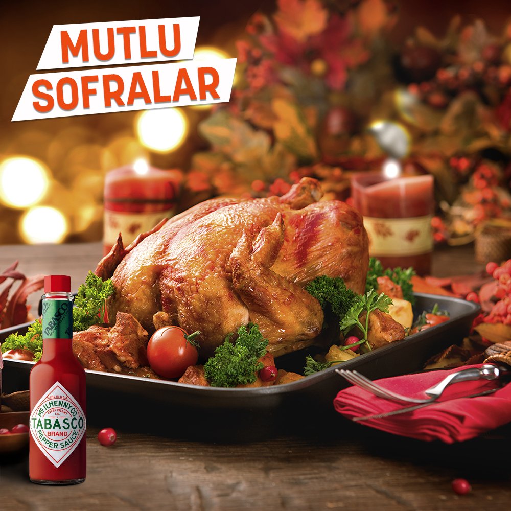 TabascoTurkiye's tweet photo. 2018'e mutlu bir sofrayla girin, yeni yıl siz ve sevdikleriniz için hep lezzetli geçsin! #TABASCOsos https://t.co/o3XyI0rc7L