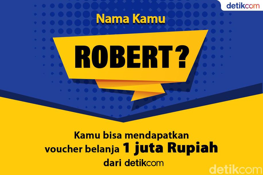 detikcom's tweet photo. Sore Bang Robert, Ayo Ikut Rejeki Nama detikcom Berhadiah Rp 1 Juta! https://t.co/G5MgxXRd7w https://t.co/rTlgdyJcwW