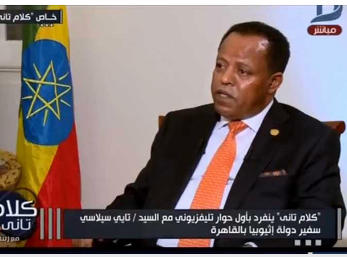 "Renaissance Dam is being built with our own resources.It a national project that gives us an immense pride as much the new Suez Canal project gave to our brothers in Egypt.It enerages me when one say it is financed by Quatar, Israel or any one..." With Dream TV Journalist