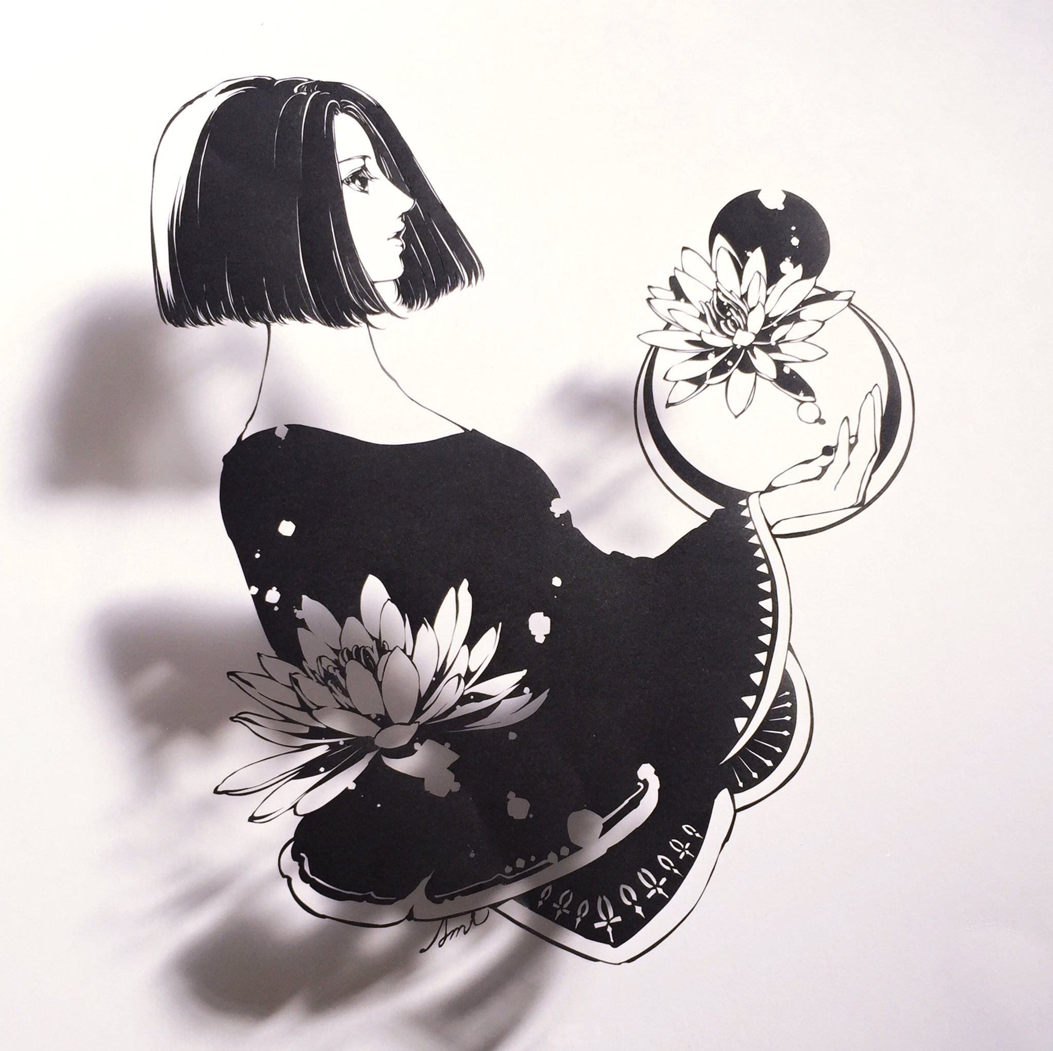 Fumi　切り絵 Amazon.co.jp: トラストプリンティング デザイン小物 鳥居 B6