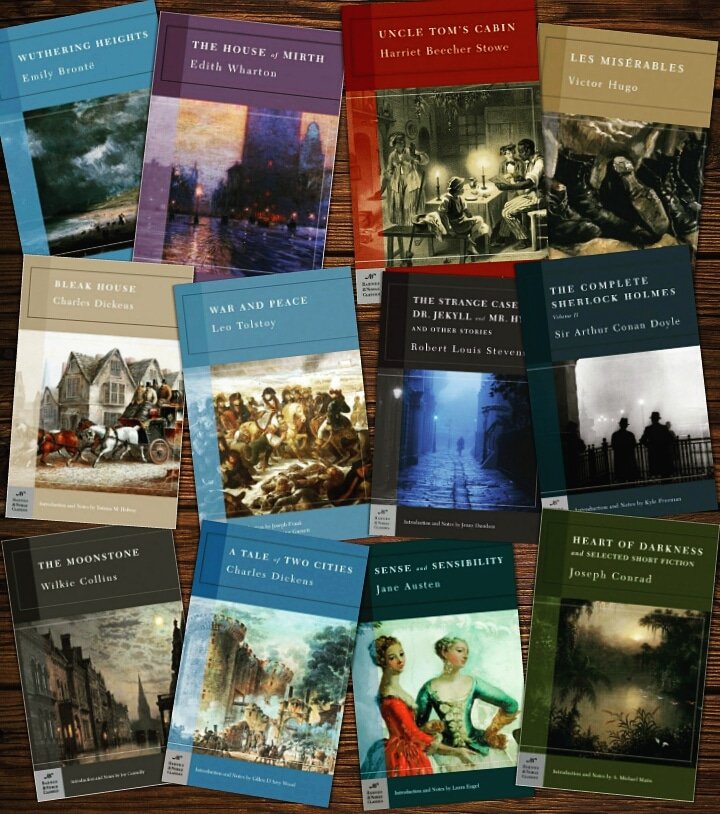 BNEagan's tweet photo. For a limited time, Barnes and Noble classics are only $5.00 each. Time to load your bookshelf! See you soon! #bneagan #BNMidwest #bnclassics #bookshelf #booksworthbuying #greatbooks https://t.co/NuqeXMTlYe