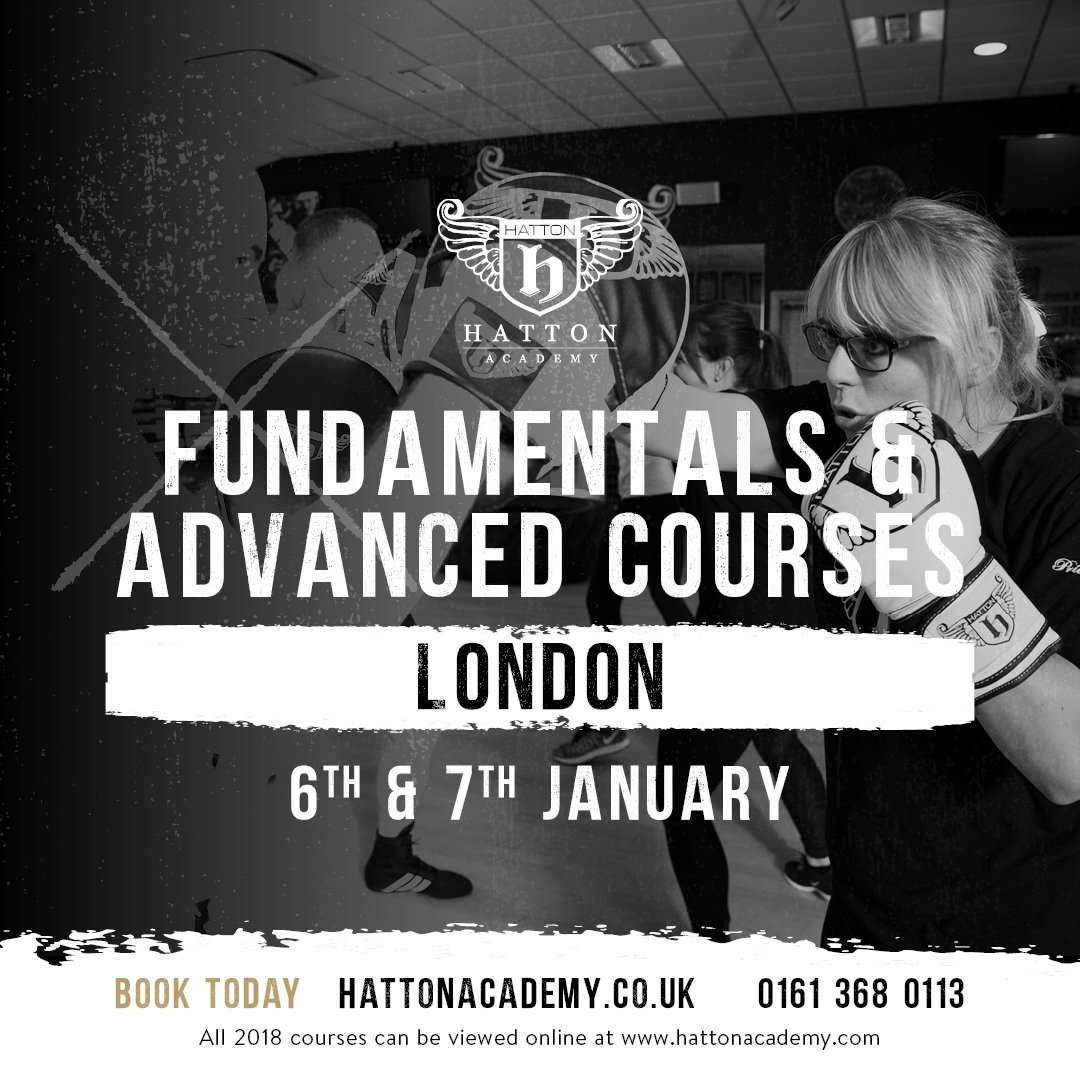 TeamHatton's tweet photo. Only a week to go until our first courses of 2018! 

London is SOLD OUT! But there's still a few places left in Manchester!

BOOK HERE: https://t.co/w6xpVqq22Y https://t.co/qvWU44qtwe