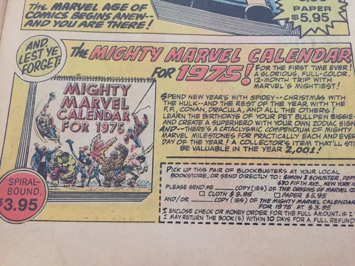 Happy Birthday Stan! This blast from the past reminds me I need to get a calendar for the new year. <a href="/TheRealStanLee/">Stan Lee</a> #StanLee95