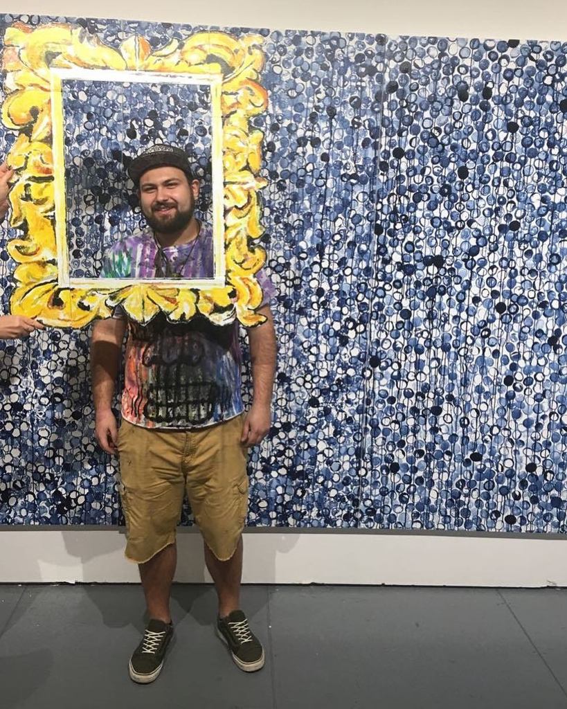 CallAllParties's tweet photo. #reframe17 met up with an artist from last year in front of the work of @danielorsonybarra @laurentmarthalercontemporary #scopemiami #artbasel #miamiart https://t.co/SYzomheKqp
