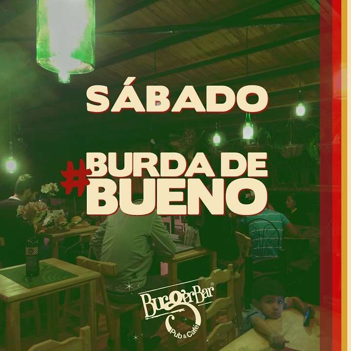 Compartamos juntos el último día de hamburguesas del 2017! Te esperamos para disfrutar de un sábado #BurdaDeBueno! 🎄🍔👍👍👍