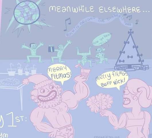 HowToLifeEmma's tweet photo. What do fit people do on January 1st? 

#merryfitmas #january1st #newyear #comic #doodle #sketch #howtolife #howtolifewithemma https://t.co/gpxn6g6gYK