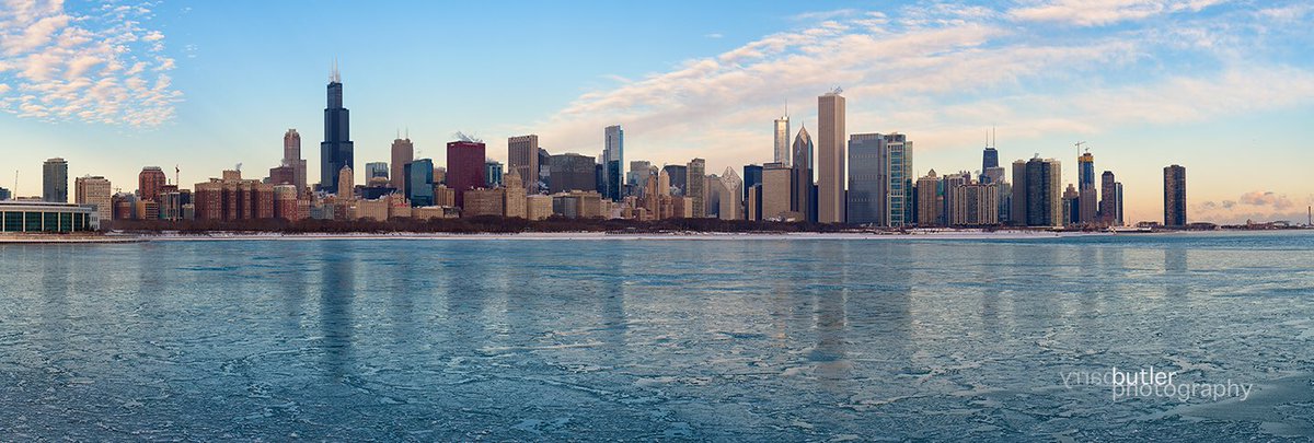 Chicago On Ice. Saturday Panorama of Chiberia #ilwx #weather #freeze #news #chicago