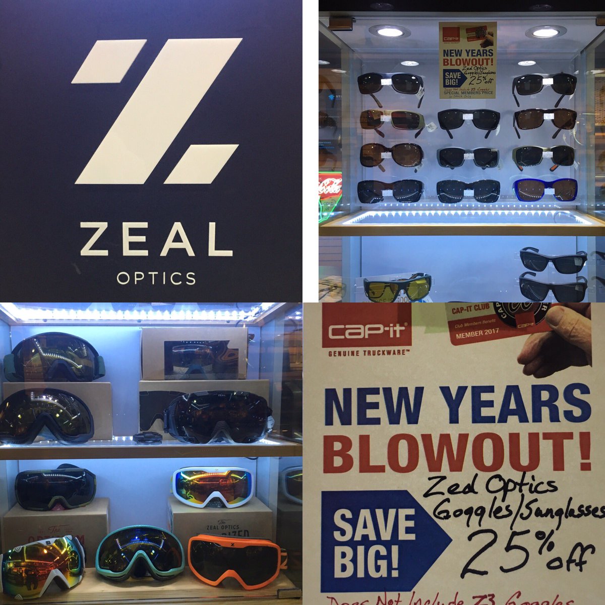 Cap_it_Regina's tweet photo. #newyearsclearancesales @capitregina 10% off #Zeal #Z3Live Goggles -25% off balance of #zealoptics #sunglasses &amp; #goggles "in stock only" Regina location only #yqr #becauselifesanadventure https://t.co/9Kc4gFobwf
