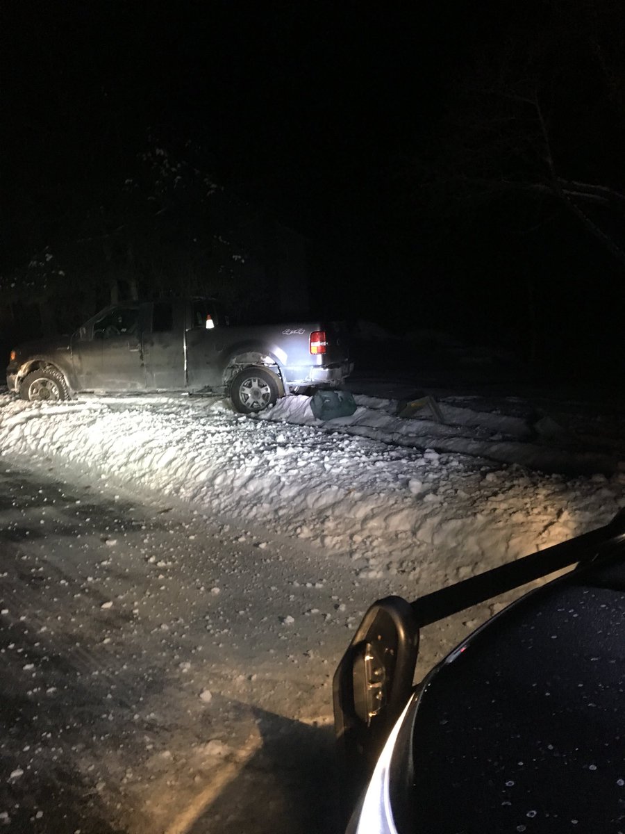 BoxboroughPD's tweet photo. Great work by #leld to get power restored after a later night crash knocked out power to several residents. Sgt Pelley and Officer Arakalien placed the operator under arrest for OUI-Alcohol https://t.co/JUgMzEKZrp