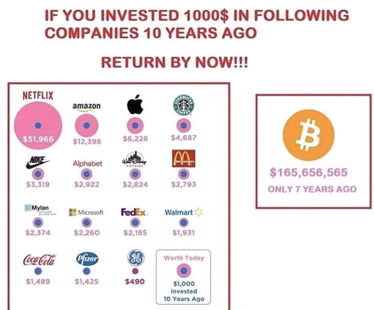 techieAdithya's tweet photo. ROI for Bitcoin vs other major stocks..

#Bitcoin #cryptocurrency #BTC #XBT #Ethereum #blockchain #altcoins #ICOs https://t.co/UipJSCZwDH