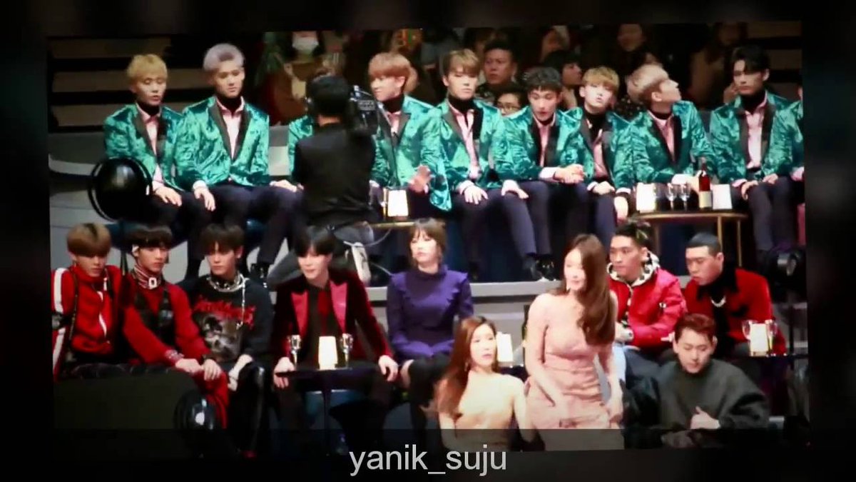 on mama 2016 they also sat closely! this was during fire truck and boom boom