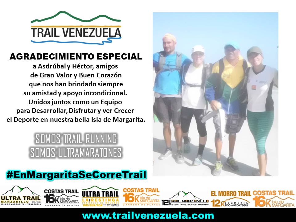 TrailVenezuela's tweet photo. AGRADECIMIENTO ESPECIAL a Asdrubal y Hector  #SomosTrailVenezuela @ElizbthVil @EvelynGordones @hectorsubero72 @AlianzaTrail https://t.co/Q2jIfmj0Y3