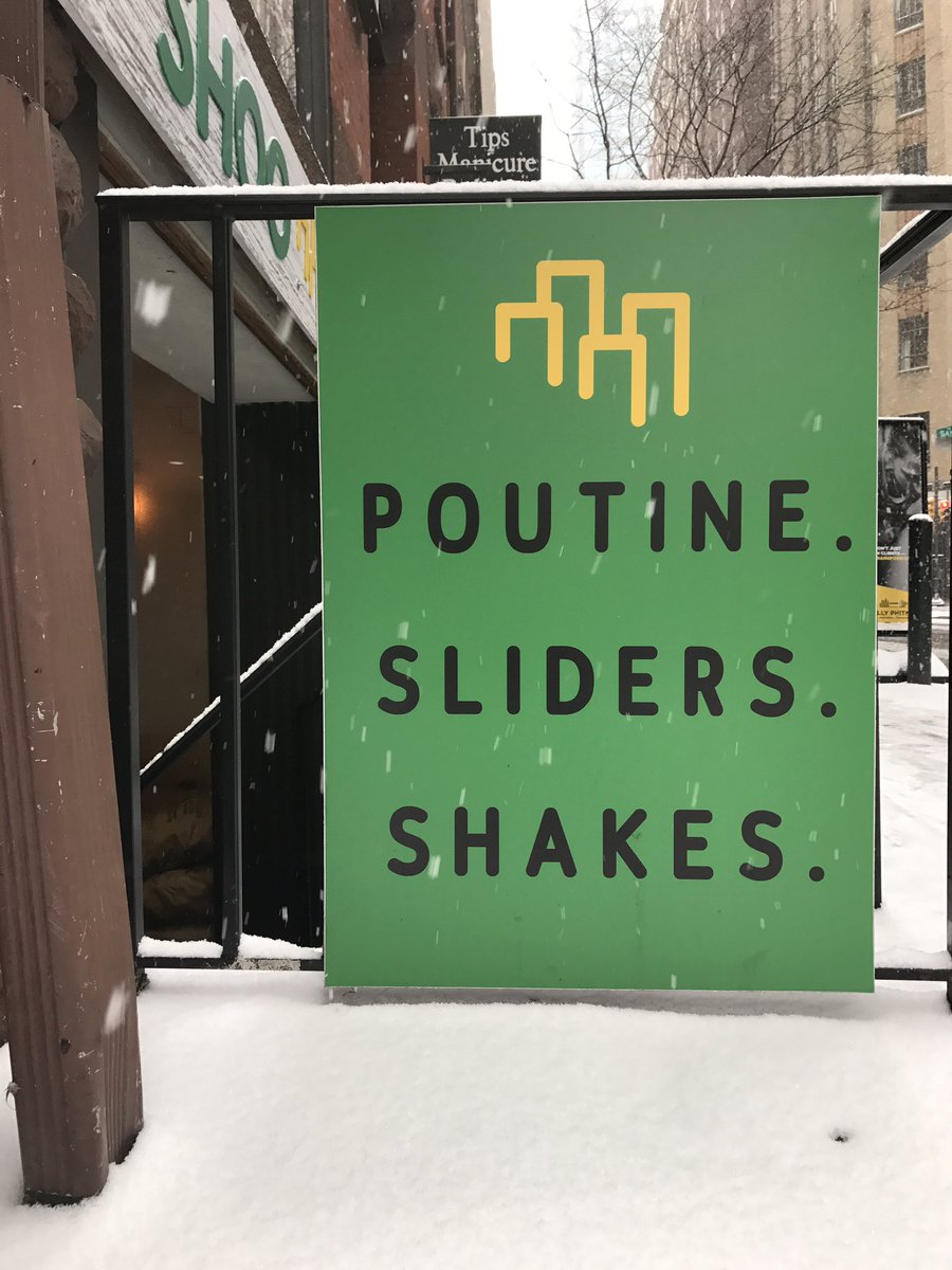 It's beginning to look a lot like pouuuutine... Get us delivered via UberEats or Caviar...