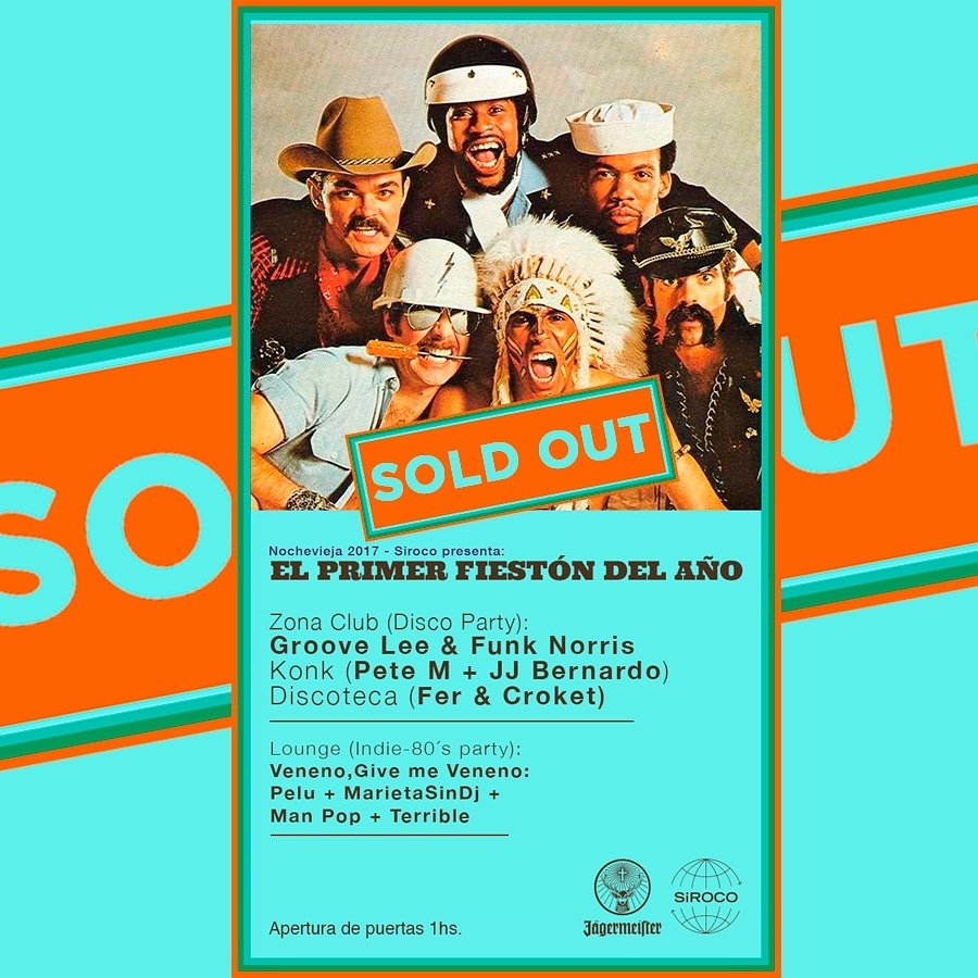 🎇 SOLD OUT ❗ #Nochevieja2017 en Siroco. 🎇
🎉 ENTRADAS ANTICIPADAS AGOTADAS 🎉 EL PRIMER FIESTÓN DEL AÑO 🎉 
🎟 Mañana dejaremos disponibles en taquilla las últimas entradas para #ElDespiporre por si te has quedado sin tu anticipada 🎟 // Ven disfrazad@ y te invitamos #Jäger 🙌