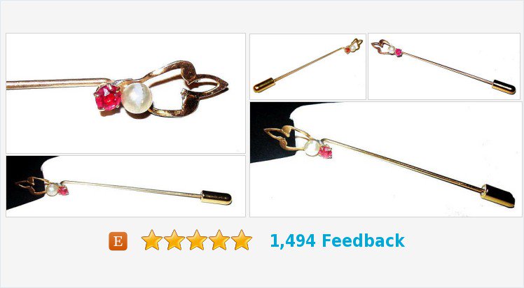 brightgems4u's tweet photo. #RubyPearl #StickPin #14KGold Metal #ArtDeco 2 3/4" #Vintagejewelry
https://t.co/QVnqLg4gFu https://t.co/8uKqzV3cRG