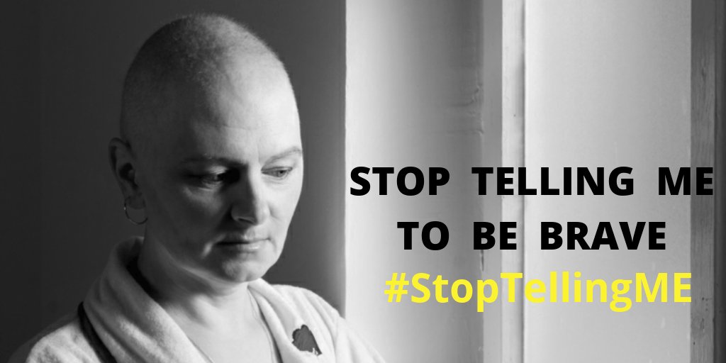 CancerParcel's tweet photo. The “Stop Telling Me To Be Brave” campaign highlights what is good and what is bad about the language that we use when talking to people with cancer. https://t.co/O7oHcgJ0VR
#StopTellingME
#Cancer https://t.co/eCPJutqHEx