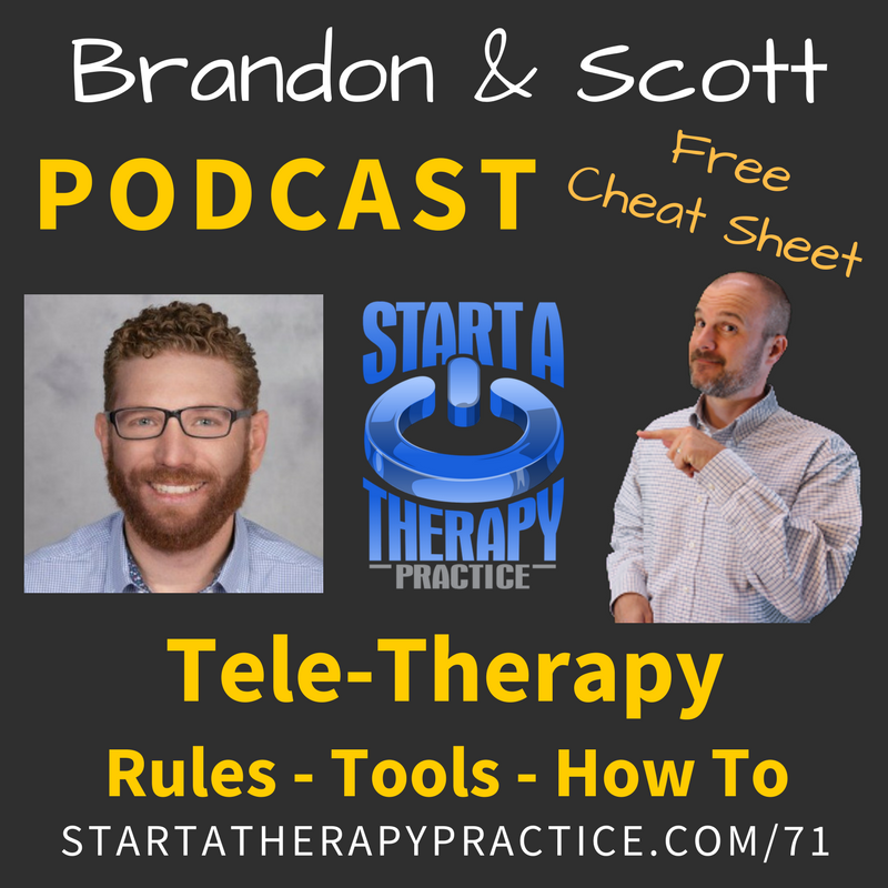 ScottHarmon7's tweet photo. Podcast on #Teletherapy for your practice https://t.co/9pLimHQ0Yq - Checklist included on what to use and how to bill for it. https://t.co/5dmtFBKQr3
