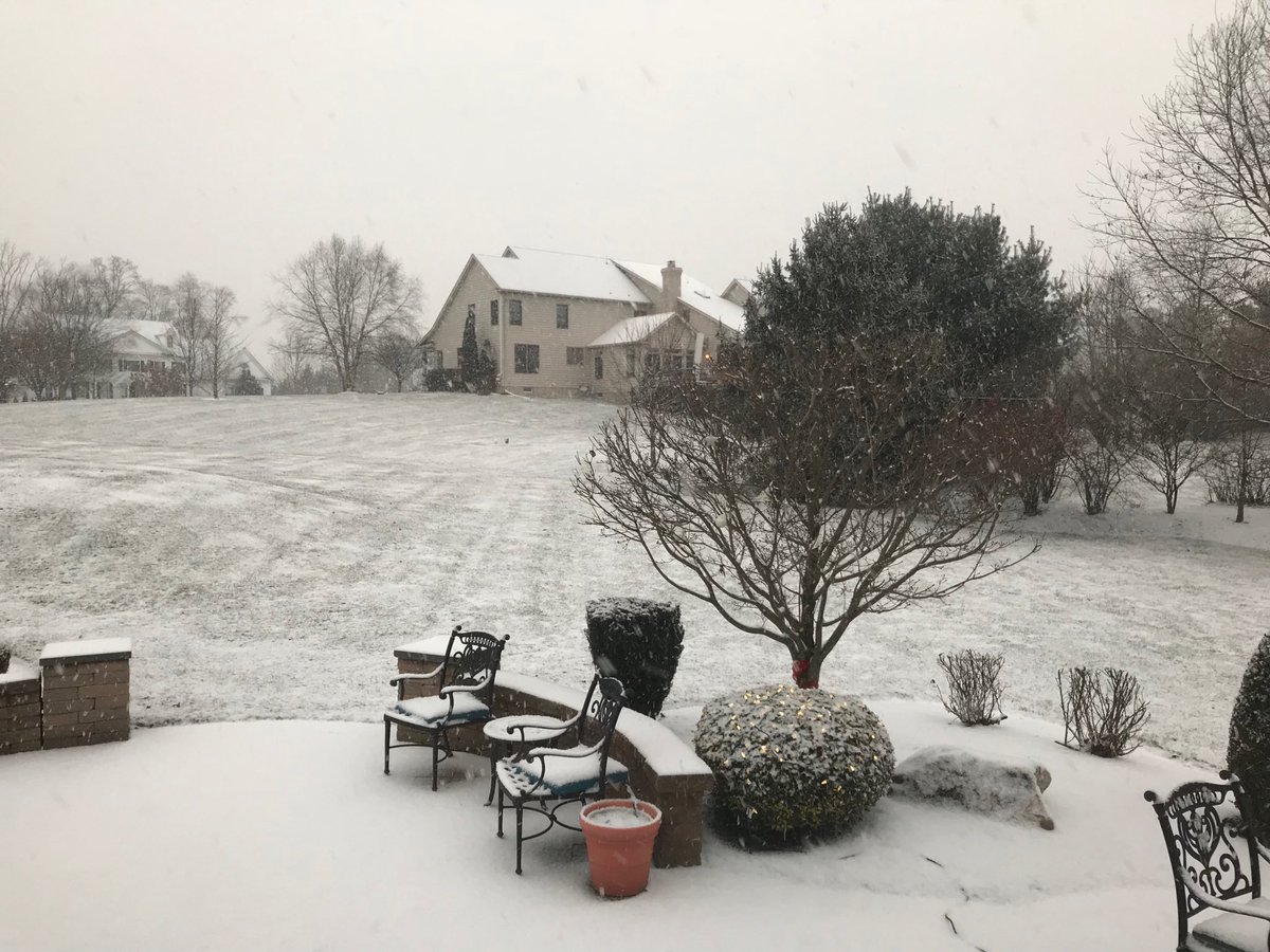 lmorini's tweet photo. The Flordia Morini’s are watching their first snow in about 2 years. https://t.co/Lwxtb1Z0pV