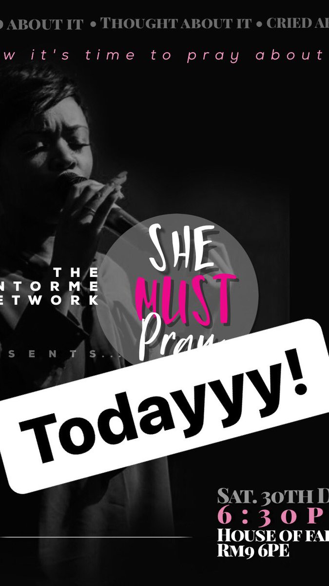 MentorMeNetwork's tweet photo. Pray Until Something Happens!
#SheMustPray #Todayyy!! https://t.co/noviBDqfZQ