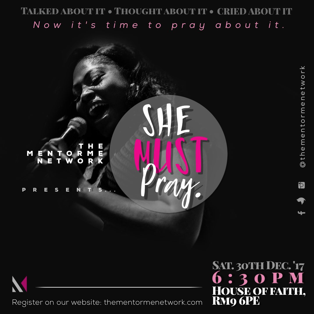 MentorMeNetwork's tweet photo. Pray Until Something Happens!
#SheMustPray #Todayyy!! https://t.co/noviBDqfZQ