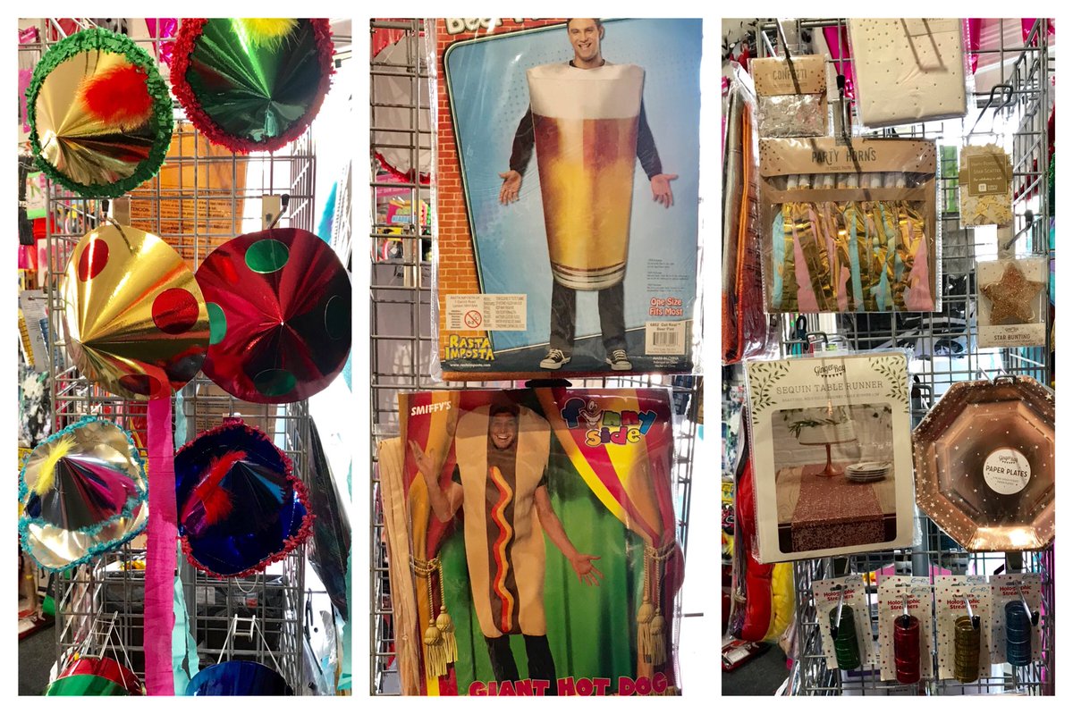 We are open until 5pm today for any last minute bits you may need for New Years Eve #costumes #partyhats #tabledecorations #balloons #Southwold