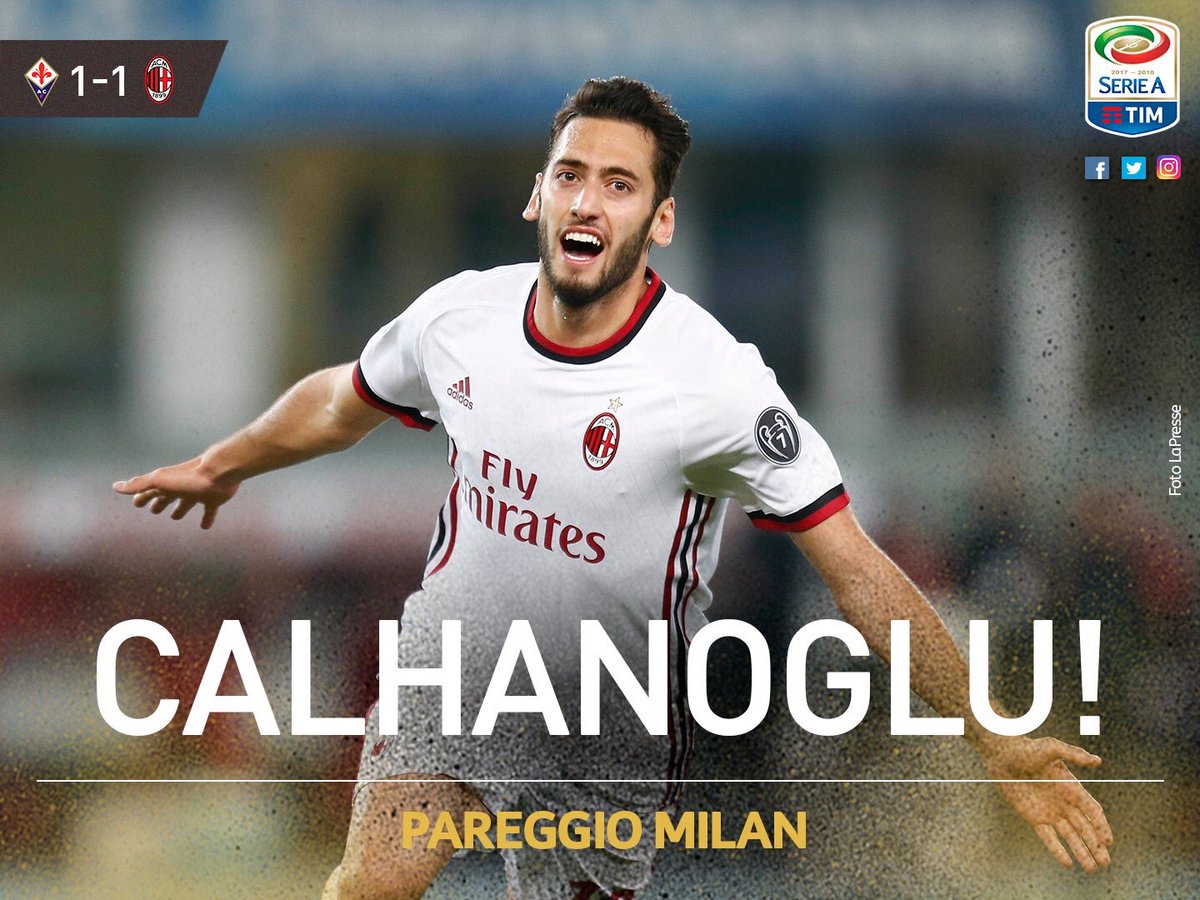 Footballogue's tweet photo. [#SerieA🇮🇹] FIORENTINA 1️⃣-1️⃣ AC MILAN

⏱TERMINÉ ! Le Milan remonte provisoirement à la 9e place

#FIOACM https://t.co/GmPpp8tW0n