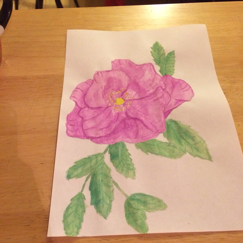 ChloeMohamedArt's tweet photo. Big vs small #plainpaper #Watercolour 🌺 https://t.co/5SU1xqiKHX