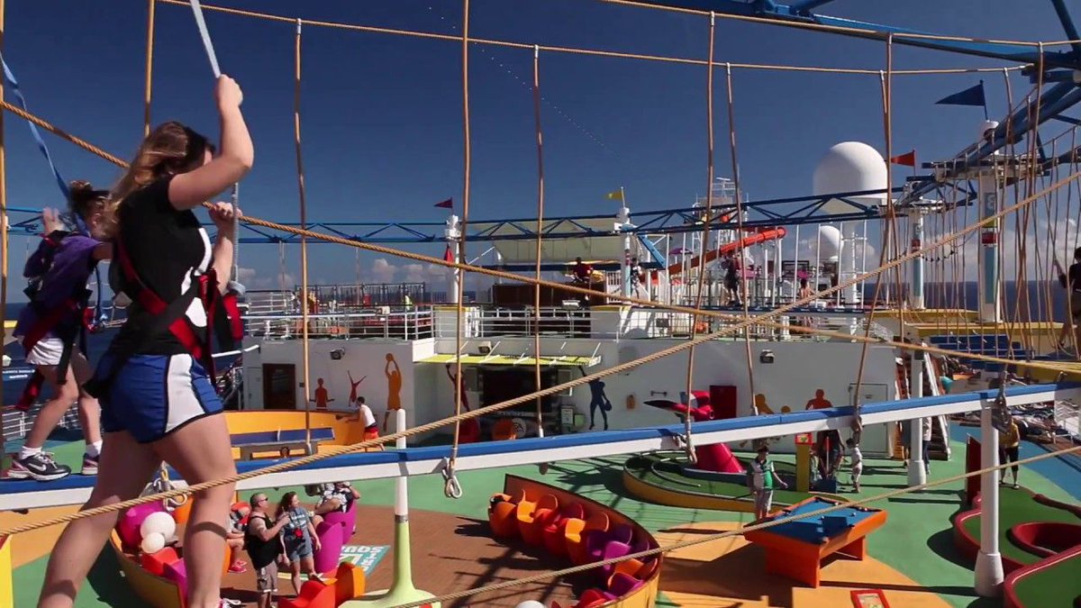 CarnivalCorpLtd's tweet photo. VIDEO | The sky’s the limit when it comes to outdoor fun at @CarnivalCruise's #SportSquare. https://t.co/QyPtqZN2So https://t.co/IZBaLqt5Y5