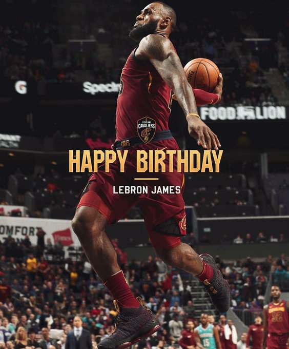 Lebron James's Birthday Celebration HappyBday.to