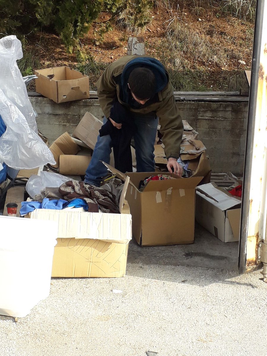 JoinCalAid's tweet photo. .@tdh_ch have a resident on a refugee site they manage who is a tailor. They have taken some of our unsuitable textiles for tailoring and craft sessions in their community groups. 
They have also taken LOADS of our stock of baby clothes and accessories! https://t.co/L7uy9zZ0By