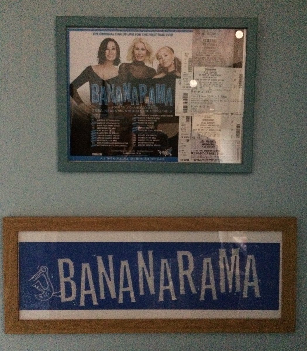 Poplifer73's tweet photo. Decided to celebrate an amazing 2 months in 2017 of all my tickets and tour dates with my sticker framed now proudly hanging on the wall
@VivaBananarama @SaraBananarama @KerenBananarama @Siobhan_Fahey
@LoveBananarama
#Bananarama #Bananarama #OriginalLineUpTour https://t.co/1FoAk9kYex