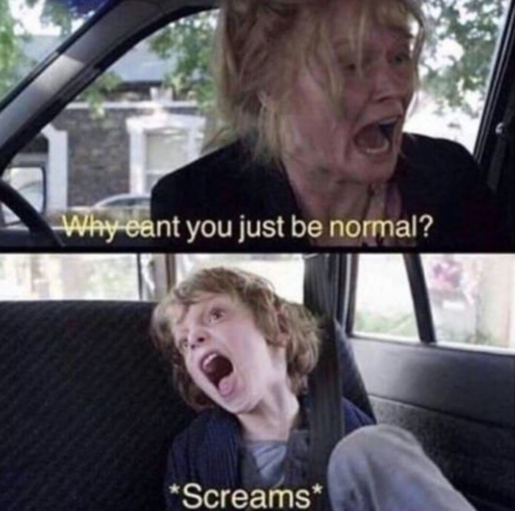TweetLlkeAGuy's tweet photo. Me and my brain arguing https://t.co/V37Bw1Rrv6
