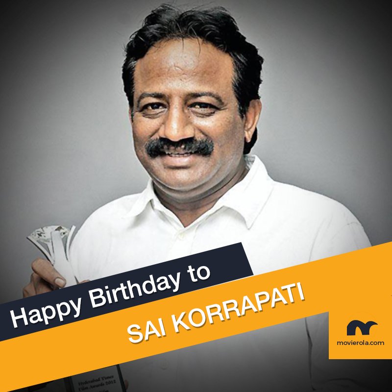 MovieRola's tweet photo. Happy Birthday to Tollywood Producer #SaiKorrapati.
#HBDSaiKorrapati https://t.co/L3TstAjwjz