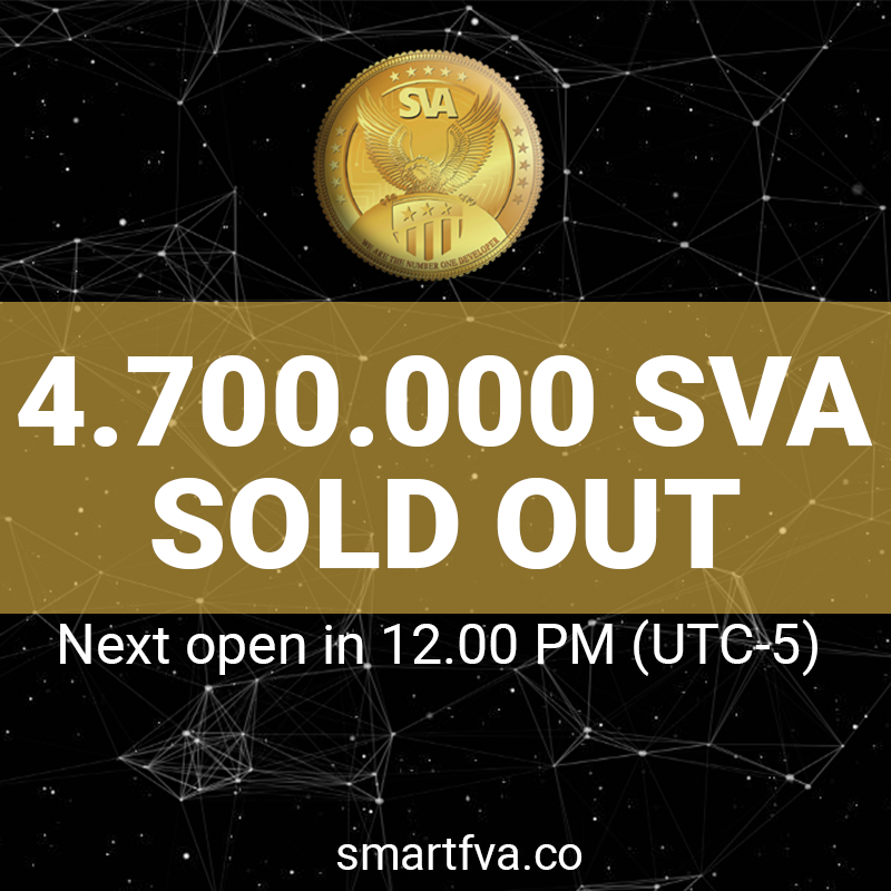SmartFVA's tweet photo. Thank you everyone for participating in 29th round ICO! 
All 100,000 SVA Coins has been sold out in only “16 minutes" 
Congratulations to investors who have swiftly owned the SVA coin.
Next round is open at December 30, 2017 12:00 PM (UTC/GMT-5)
Join us: https://t.co/ViNWac8IB5 https://t.co/zJmhQ5pXVp