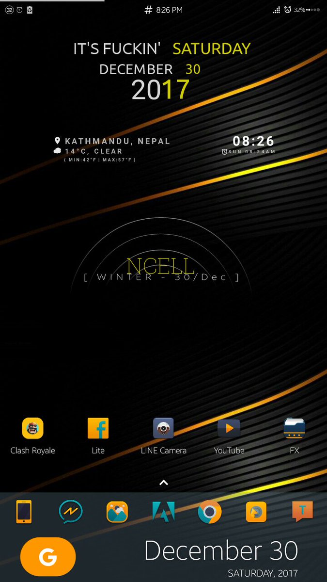 cva_thapa's tweet photo. @xdadevelopers I prefer to keep it black with some little RGB. #homescreensaturday https://t.co/A7U2qDsyZH