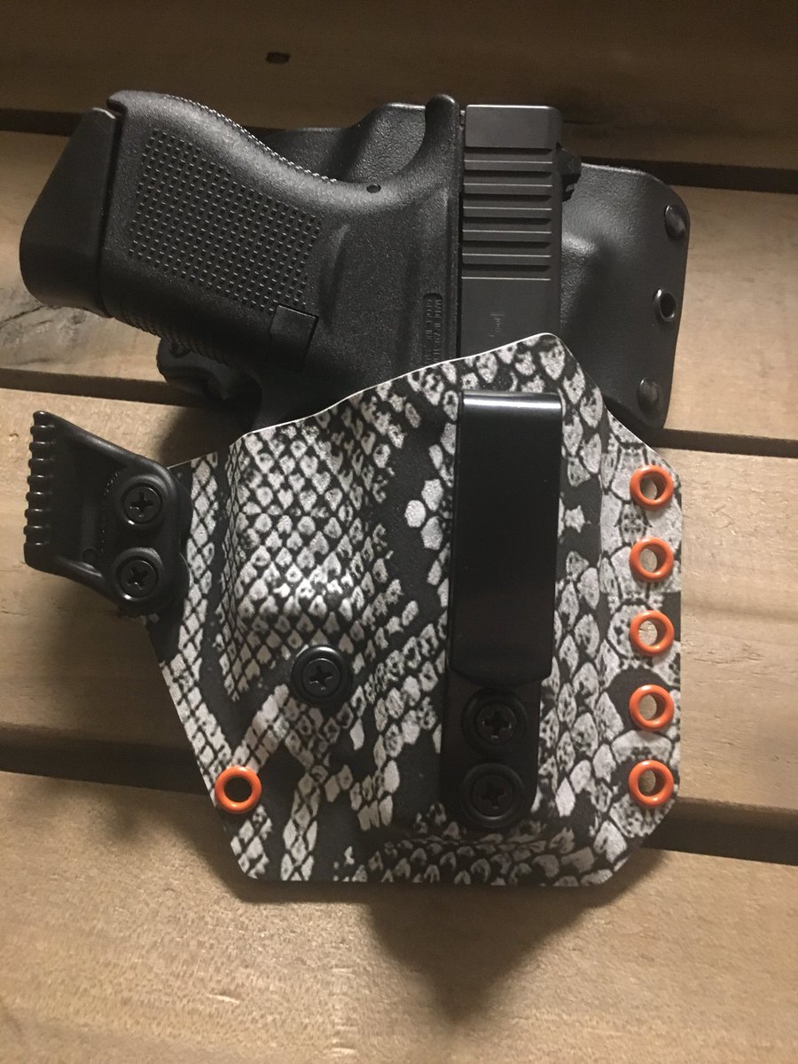 alpha1_tactical's tweet photo. One of our VERY loyal customers sent us pictures of his Alpha1Tactical collection! As you can tell they have great taste in graphics and guns! Thanks for supporting our company as much as you do and we LOVE that you LOVE your holsters!😎🔥👍🏼 #glock19 #glock17 #glock43 https://t.co/fORLWyQp9K