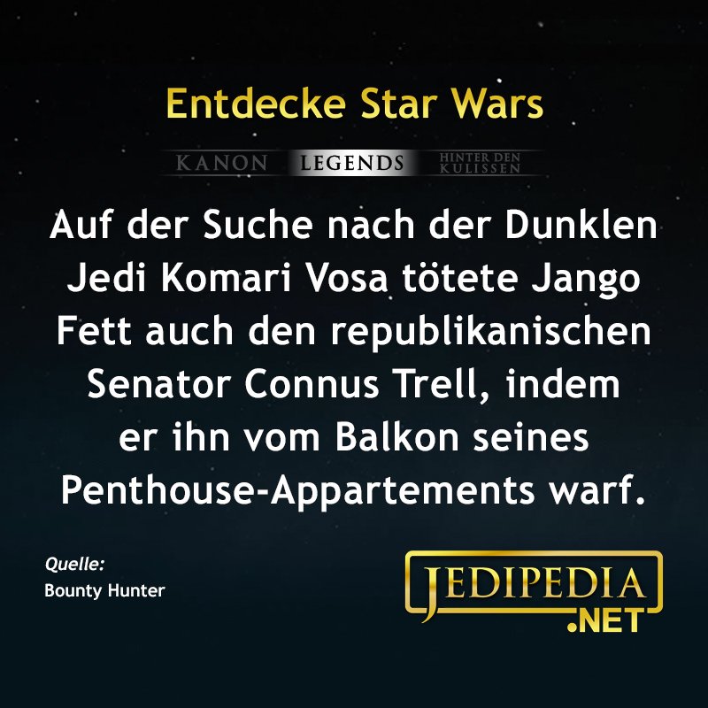 jedipedia's tweet photo. Das war sicher ein tiefer Fall…
https://t.co/2LSlshLvPC
#Jedipedia #EntdeckeStarWars #JangoFett #ConnusTrell #KomariVosa #DarkJedi #Senator #BountyHunter #WeHaveToGoDeeper https://t.co/D1pmoLokSZ
