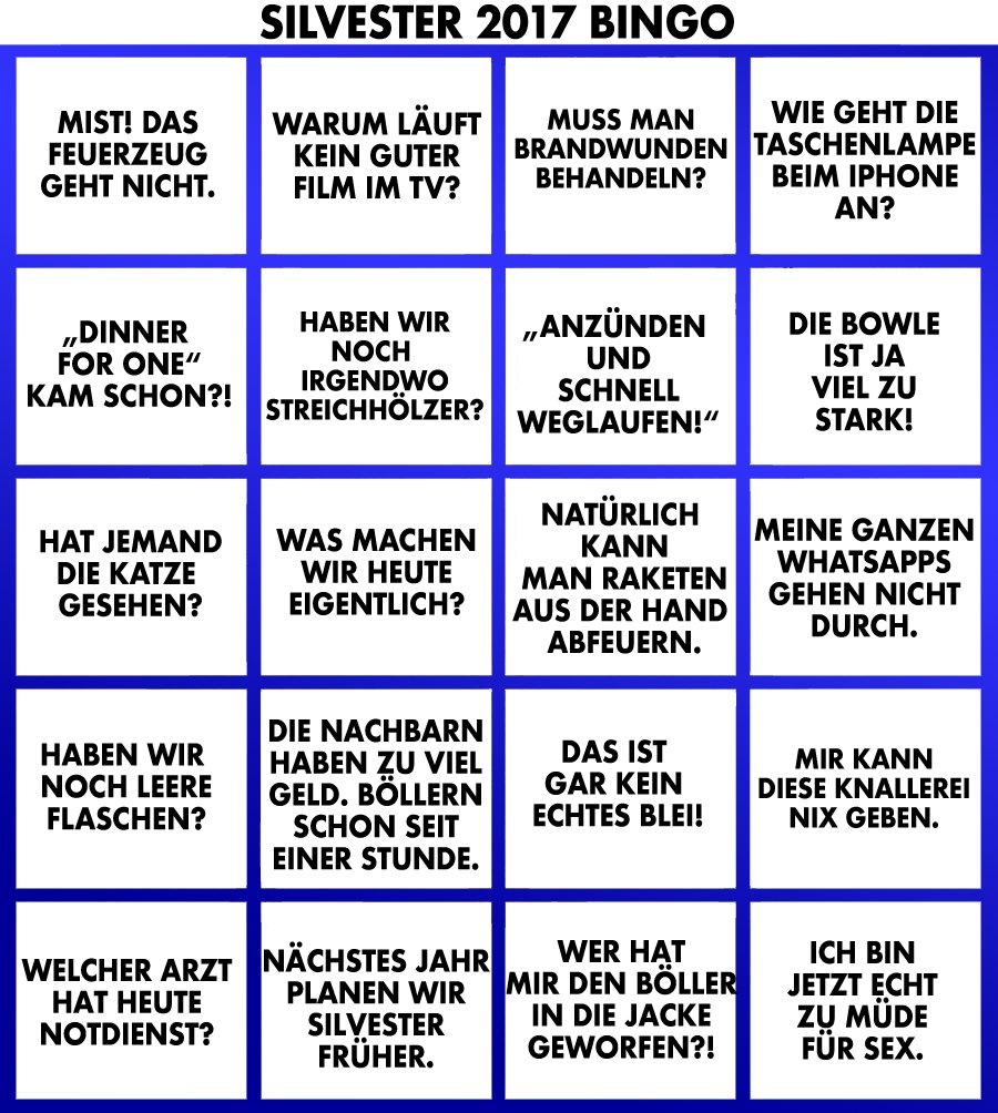 Rob Vegas Das Grosse Silvester 17 Bingo