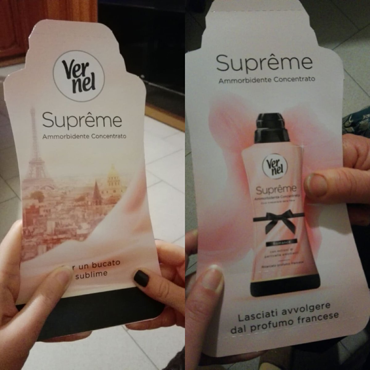 anna_rit's tweet photo. Far conoscere i prodotti ad amici e parenti invitandoli a provarli, è anche questa un'attività da #ambassador di @donnad_it. In questo caso i campioncini di #vernelsupreme (avete notato che bel packaging?) https://t.co/k0sRsGHyD5