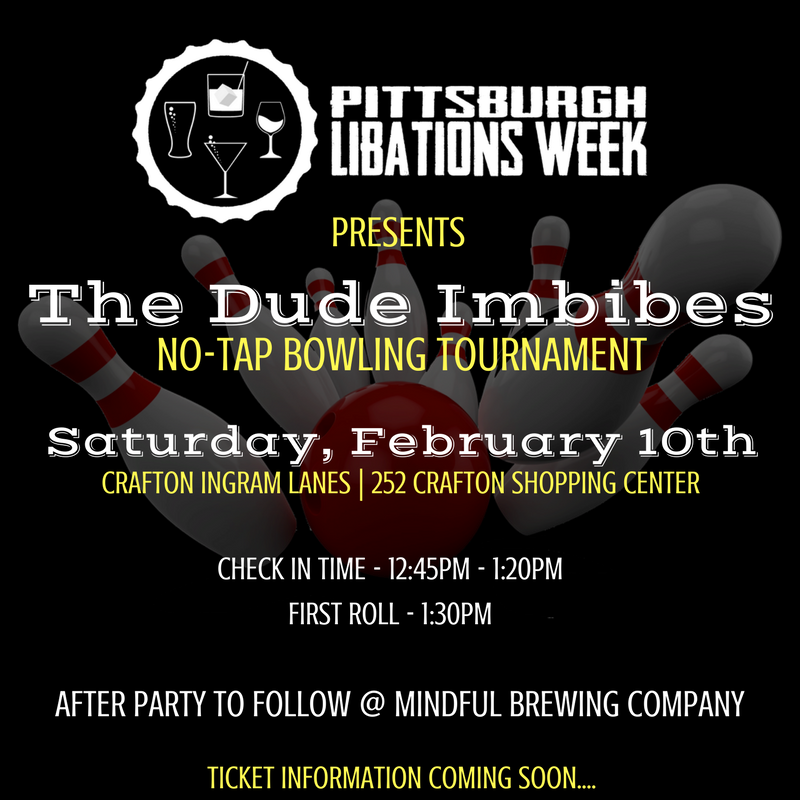 drinkburgh's tweet photo. Tickets for The Dude Imbibes No-Tap Bowling Tournament go on sale Wednesday, January 3rd at 12:00pm! We'll be doing a one-week early bird special, so grab them quick! ONLY $35 AND ONLY 110 TICKETS AVAILABLE! #PLWImbibes https://t.co/dFUySTacPP