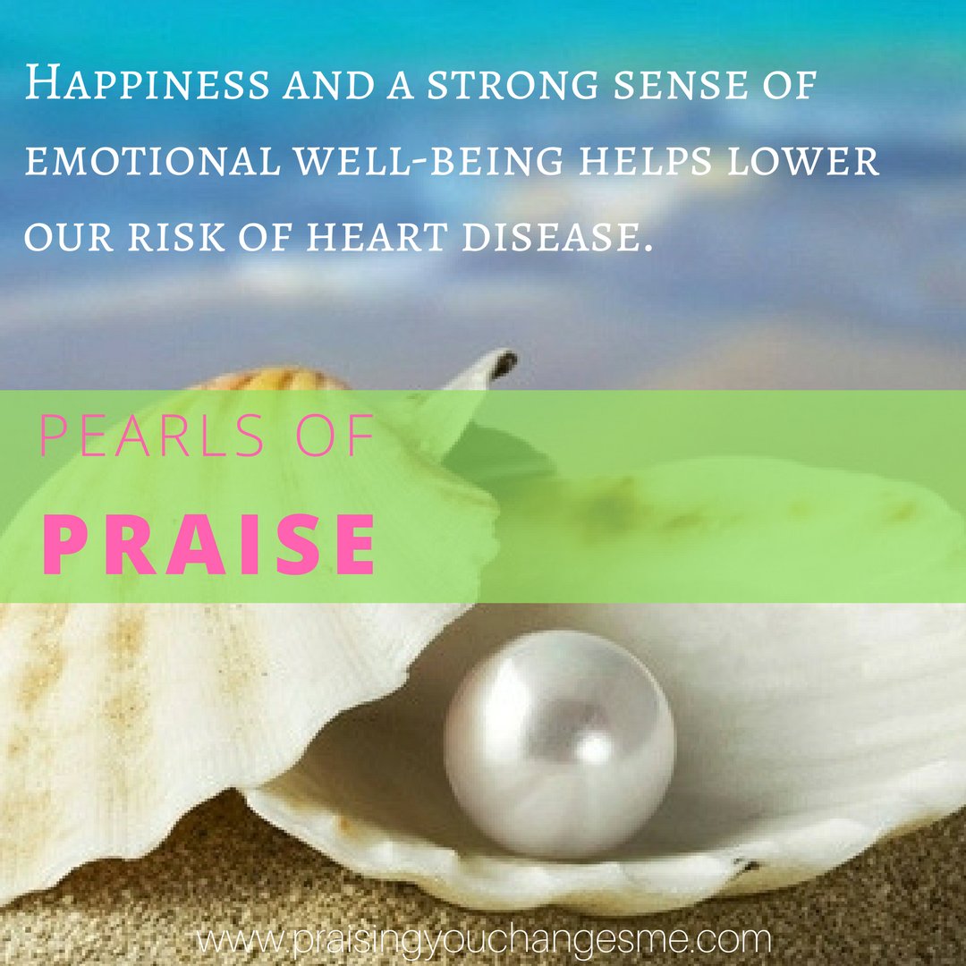 PYCMBook's tweet photo. Happiness and a strong sense of emotional well-being helps lower our risk of heart disease. #pearlsofpraise #praisingyouchangesme #praise #faith #gospel #God #Jesus #JesusChrist https://t.co/24GBU76bwS