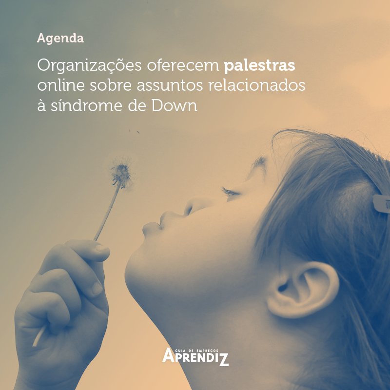 Organizações oferecem palestras online sobre assuntos relacionados à síndrome de Down
buff.ly/2DmHCtr