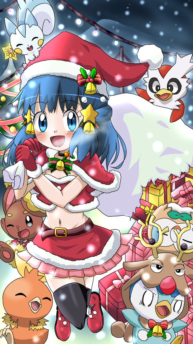 ヒノッチ En Twitter ココアさんメリークリスマス 大晦日 イラスト完成おめでとうございます すごくかわいい です ココアさんのヒカリが可愛いのはもちろんの事 ポチャの衣装がこれまたツボで可愛さに笑っちゃいました 来年もココアさんの