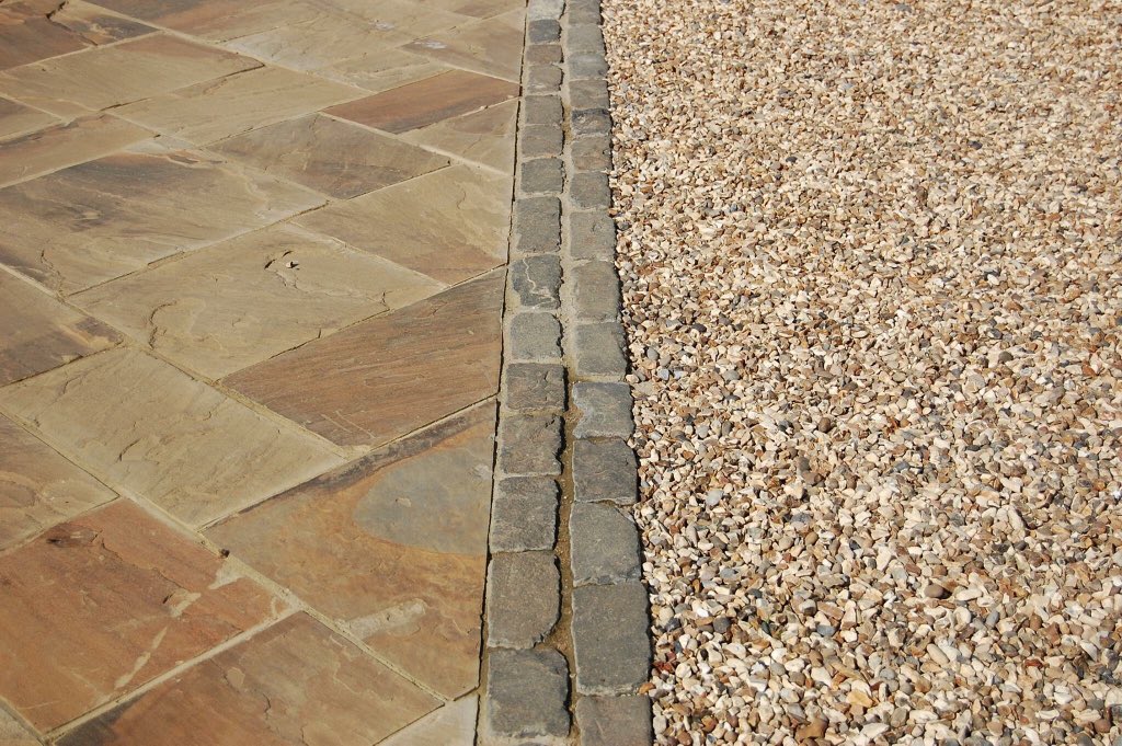 stoneukltd's tweet photo. Make sure you mix it up! 1 space, 3 textures
#stoneuk #paving #cobbles #setts #yorkstone #rivenpaving #buffgrey #landscape #gardendesign #yorkstonespecialists https://t.co/SmQOXJoMLd