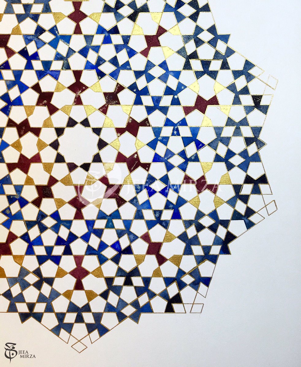 jeea_mirza's tweet photo. Going through my old work and looking at patterns I want to revisit in 2018 💛
Analysis after Richard Henry. 
#islamicart #persianpattern #artofislamicpattern #jeeamirza #jeeamirzaarchive #watercolor #watercolour #mathart #goldenratio #sacredgeometry #geometricart https://t.co/cYVGWd9GIs