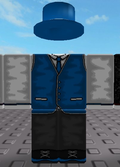 Blue Supreme x LV tshirt w bullet proof vest  Roblox