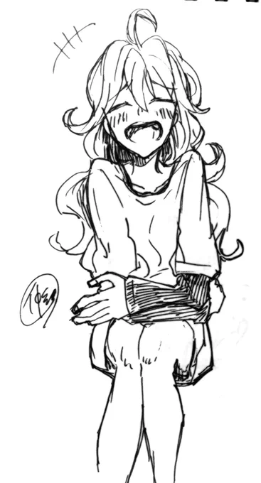 個人的に治とくまこちゃんの一番可愛いと思う瞬間のらくがき 