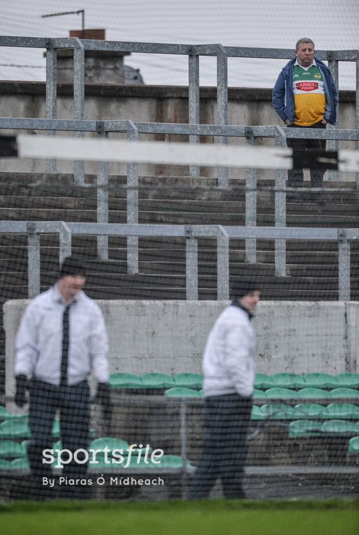 sportsfile's tweet photo. We salute one of the most loyal supporters in the land. Offaly supporter Mick McDonagh looks on during the Bord na Móna O’Byrne Cup Group 1 First Round match between @Offaly_GAA and @OfficialWexGAA #OffalyRover https://t.co/SbQI7PrnnX