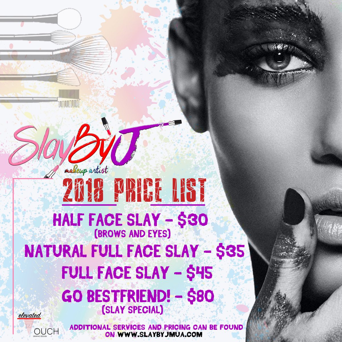 SlayByJ's tweet photo. Starting January 1st💋
Tell a friend to tell a friend.
$45 Full Face https://t.co/VwRB0hvA4D